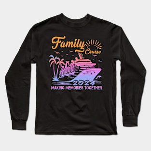 Cruise Squad 2024 Summer Vacation Matching Family Group Long Sleeve T-Shirt